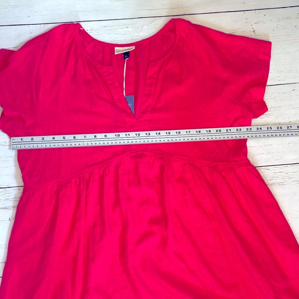Universal Thread V Neck Bright Pink Dress, size XL, NWT - Picture 8 of 10